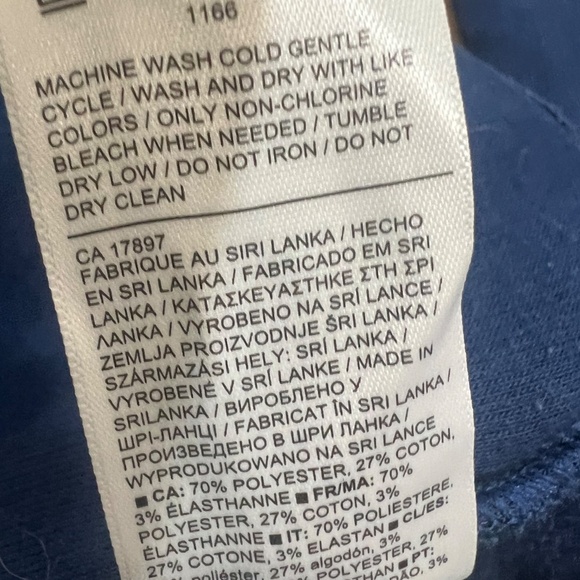 Athleta Cozy Karm Asym Pullover Fleece Navy Blue Sz 2X Cozy Soft Sweatshirt - Picture 10 of 13